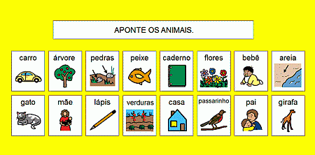 Imagem: Aponte os animais. Imagem: Aponte os animais.