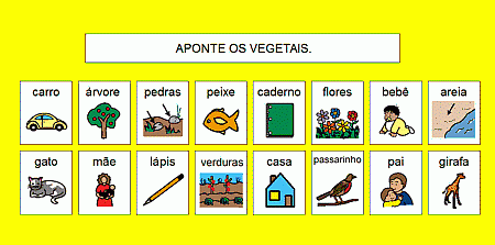 Imagem: Aponte os vegetais. Imagem: Aponte os vegetais.