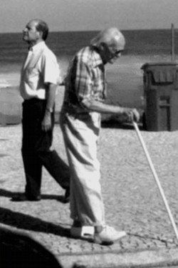 Visão de quem anda preocupado com obstáculos. Visão de quem anda preocupado com obstáculos.