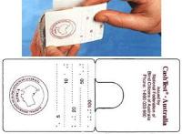 Imagem do gabarito de reconhecimento de notas australianas.