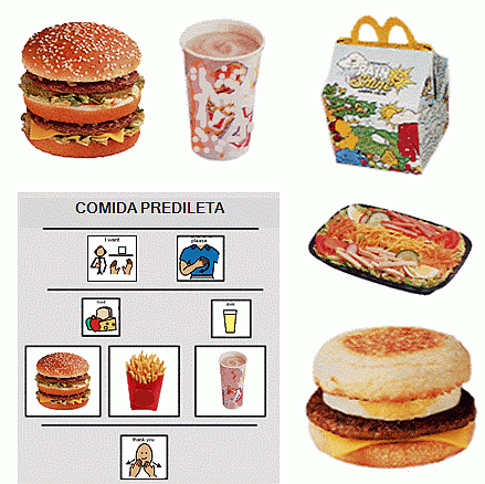 Imagem: Cartões de um
lanche. Imagem: Cartões de um lanche.
