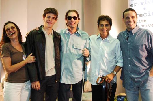 Foto retirada no estúdio A, da Globo,  após a gravação da novela