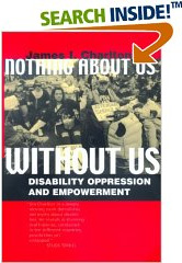 Imagem do primeiro livro que usa o lema: Nada sobre nós, sem nós.