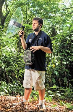 Culasso e o seu inseparável gravador.